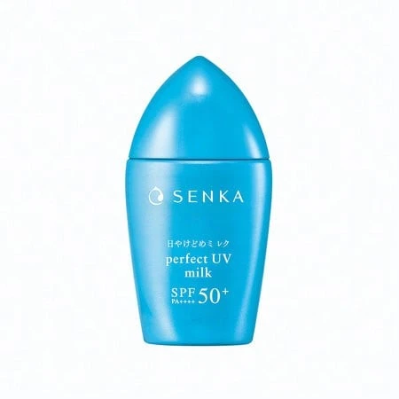 資生堂 Senka Perfect UV 防曬乳 40ml | 全方位保濕防曬盾,適合戶外活動!防水防汗,保護肌膚免受有害紫外線與細微顆粒污染物侵害,同時提供即時補水與抗污染功效。含 70% 天然日本護膚成分,強化肌膚屏障,預防老化與黑斑,使肌膚光滑且不致痘。 - milk - 40ml - 查看 1