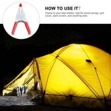 2 Inch Metal A-Shape Clamp Mini Multi-Function Tent Clip Rubber Coated Woodworking Fixing Clamp Spring Clip - Metal Clip - View 3