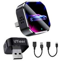 Adaptador inalámbrico 2 en 1 CarPlay y Android Auto, Conector y reproductor CarPlay, conexión automática rápida, sin retraso, diseño compacto compatible con iPhone y Android con puerto USB/USB-C, CarPlay inalámbrico para Android, actualización de audio del automóvil, accesorio de automóvil moderno. - A - Ver 1
