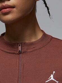 Nike Authentic JORDAN Women's Fitted Slit Stand Collar Knit Dress HF9478-231 - HF9478-231 - View 3