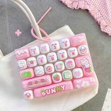 Gantungan Kunci Mainan Ujung Jari Keyboard Mini Buku Harian Hewan 26 Tombol, Mainan Pereda Stres Sensorik Klik Hewan Kartun Lucu, Mainan Tombol Pelepas Tekanan Portabel, Gantungan Tas, Hadiah Pereda Kecemasan - MultiWarna - View 8