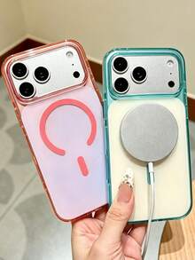 KOOLIFE 1set Luxury Ins Magnetic Wireless Charging, Thick Protection, Anti-Drop, Durable, Fashionable Phone Case, Compatible With IPhone 18 Pro Max, 17, 17Pro Max, 16, 15, 13pro........ - Green - View 10