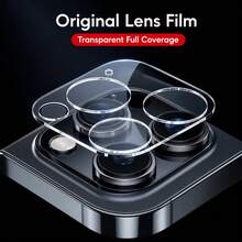 ZYONS 4pcs 17 Pro/16/15/14/13/12/11 Camera Lens Protector, Military Grade Anti-Scratch, 9H Tempered Glass Lens Cover, No Effect On Night Photography, Transparent - Clear - View 4
