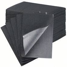 A Large Package Black Disposable Waterproof Anti-Dirty Nail Art Table Mats, Composite Film Material, Tattoo Cleaning Tools, Tablecloth Pads, Nail Art Table Mats - Black - View 8