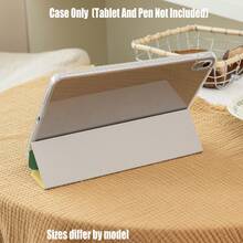 Cat Pattern Tablet Protective Case, Tri-Fold High Transparency Acrylic With Pen Slot Protective Case. Tablet Protective Case Features: Tri-Fold Stand Design, Smart Sleep/Wake, Full Coverage Protection, Skin-Friendly Frame Material, Airbag Anti-Drop Frame, Multi-Angle Stand, Built-In Pen Slot, Precise Cutouts, Lightweight And Portable. - Multicolor - View 7