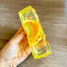 1pc Transparent Fruit Strip Squishy, Moldable Non-Rebounding Squeeze Toy, Soft Sweet Scented Soft Rubber Fruit Strip, Stress Relief Sensory Toy, Perfect Gift, Holiday Gift, Birthday Gift, Gift - Multicolor - View 8