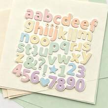 English Letter Cutting Die, Letter Embossing Template For Card Making, Card Scrapbooking Paper Craft Photo Album Stamp DIY Decoration - XM005-1 - View 4