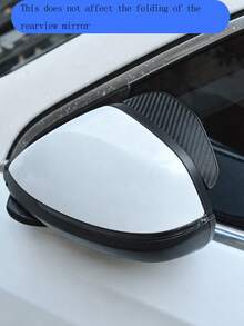 2/4pcs Car Rearview Mirror Rain Visor, Widened Enlarged Side Mirror Rain Guard, Self Adhesive Waterproof Anti Glare Mirror Rain Shield Accessories For Most Vehicles - Multicolor - View 4