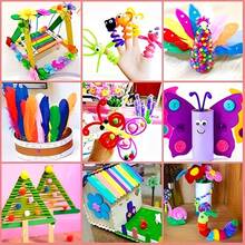 DIY Handmade Craft Kit Pipe Cleaner Pom Poms Googly Eyes Assorted Material Pack Children's Art Creation Tool Set Creative Handmade Gift 2 Packaging Options Available - Multicolor - View 11