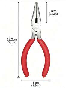Heavy Duty Precision Needle Nose Pliers Kit Non Slip Comfort Grip Spring Return Design Multi Purpose Hand Tool For Craft Jewelry Electronic Wire Repair Household Work - A - View 2