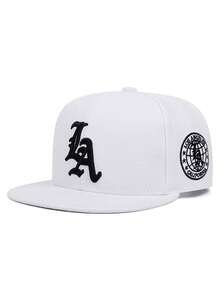 2026 New Fashion Baseball Cap LA Side Embroidery Hip Hop Hat Outdoor Sun Protection Hat Skateboard Hat Daily Commute Decorative Hat Unisex Flat Brim Cap - Side Earth - View 14