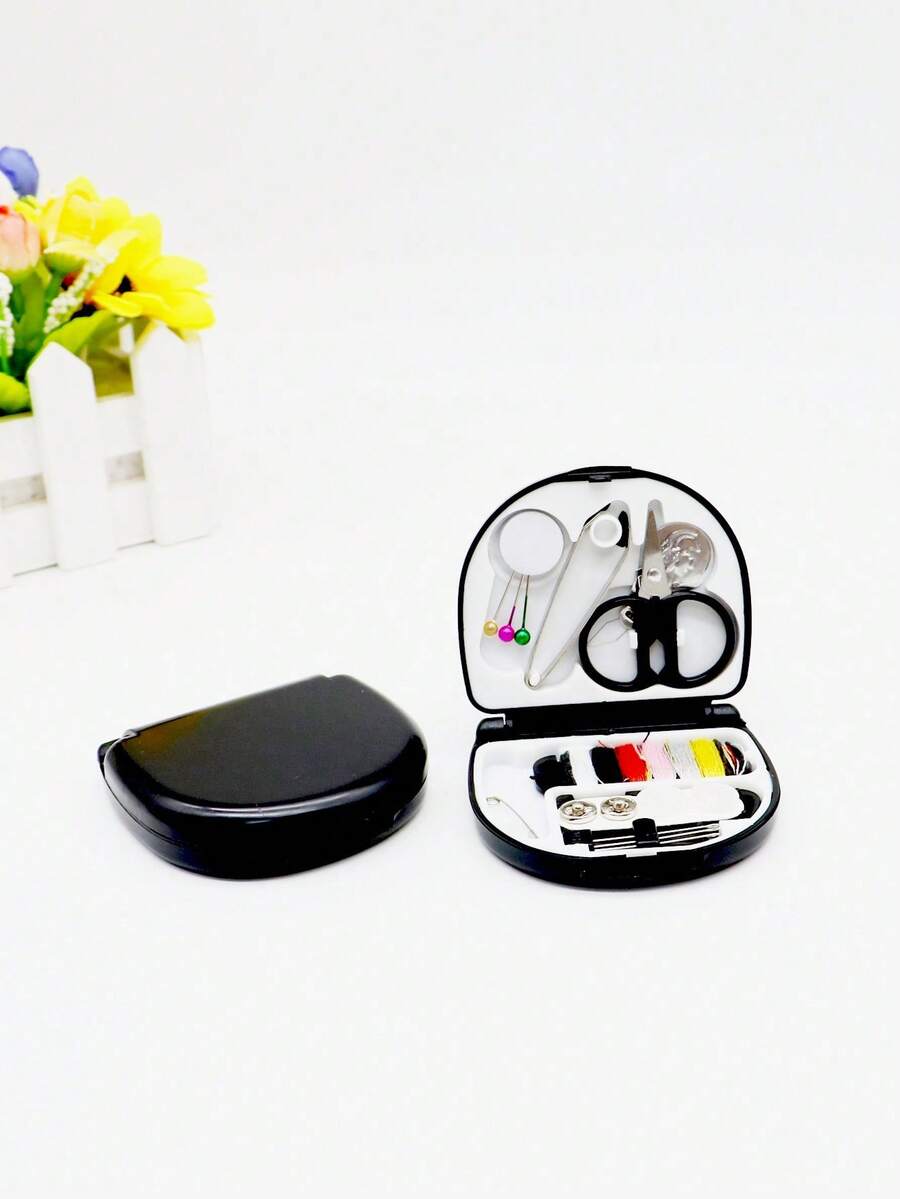 pince 1 Set Kit De Costura Mini Compacto Color Negro - Negro - Ver 1