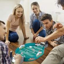 Juego de Futbolín para Dos Jugadores, Juego de Mesa Educativo Interactivo para Padres e Hijos, Mesa de Fútbol de Mesa - Blanco - Ver 8
