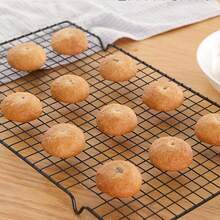 Baking Cake Cooling Rack, Bread Cooling Rack, Black Non-Stick Air Cooling, Drying Mesh, For Baking, Baking Tools, Kitchen Gadgets, Kitchen Accessories, Holiday Gift - Black - View 5