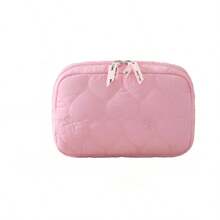Portable Makeup Bag, Fashionable And Beautiful, Perfect For Travel And Business Trips, Featuring Cute Bow And Storage Function. - Makeup Bag - View 8