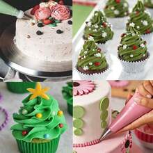 77pcs Piping Tools Set Includes 50pcs 12-Inch Thickened Piping Bags, 3 Types Of Puff Tips, 7 Piping Tips, 12 Common Cream Piping Tips, 5 Adapter Connectors, Suitable For Cake Decoration, Creative DIY Baking Tools, Christmas And New Year Gift - View 9
