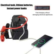 Arrancador de Emergencia para Automóvil con Batería de Litio y Abrazaderas Reforzadas, Accesorios de Energía de Emergencia para Arranque de Automóviles - A - Ver 4