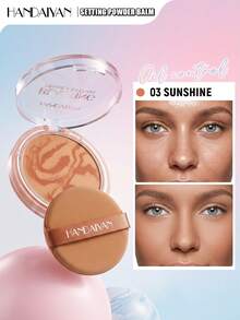 HANDAIYAN Krim Bedak Tanpa Bedak untuk Setting Balm Concealer, Hasil Akhir Matte Halus, Tahan Lama, Cocok untuk Riasan Portabel, Riasan Sehari-hari, Hadiah Liburan, Perjalanan, Berkemah, dan Musim Gugur/Dingin yang Esensial - 03 - View 1