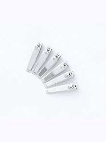 1/3/6pcs Silver Stainless Steel Nail Clippers Straight Edge Nail Trimmer Suitable For Men And Women Nail Care Tool - Silver - View 10