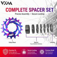 VXM Sepeda Gunung Warna Campuran Paduan Aluminium Roda Gigi Tunggal Freewheel Sepeda Dirt Jump AM 16T 18T Konversi Gigi Roda Gigi Tunggal Aksesori Roda Gigi Tunggal - MultiWarna - View 7