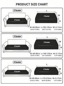 1pc Plush Sofa Cushion Cover, Elastic Thickened Non-Slip Sofa Cover, Suitable For Living Room, Bedroom, Outdoor Sofa, Protects Sofa From Pet Damage, Fits L-Shaped Single Sofa And 1/2/3/4 Seater Sofa, Autumn/Winter Home Decor Sofa Cover - Blue - View 3