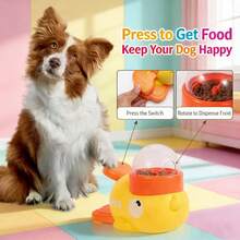 4pcs Set Interactive Duck-Shaped Pet Feeding Toy With Press-And-Rotate Treat Dispenser, 3 Sizes Of Treat Inlet Design, Durable Plastic Material, Suitable For Cats And Dogs, Intelligence Training And Anti-Choking, For Living Room/Outdoor/Garden Use, Universal Fit For Various Pet Breeds And Sizes, 20 Application Scenarios Puzzle Feeder - 500ml - View 4
