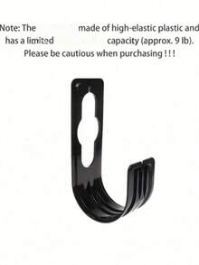 1pc Garden Hose Hook, Plastic Wall-Mounted Hose Holder, Home Supplies (Plastic) - A - View 7