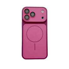 Casing Ponsel Bingkai Magnetik Mewah 2-in-1 Kompatibel dengan iPhone 18 Pro Max, Kompatibel dengan iPhone 17 16 15 14 13 12 11 Pro Max Plus, Pelindung Dua Warna - Merah ceri - View 6