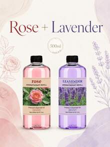 500ml/16.91oz Large Capacity Essential Oil Refill, Multiple Fragrances Available, Exclusive Scent Formula, Suitable For Diffusers, Humidifiers, Air Purifiers And Other Devices, Perfect For Office, Home, Car And Hotel Environments, Long-Lasting Freshness And Odor Elimination, Exquisite Gift Choice - Large 500ml Luxury Fragrance Series - View 38