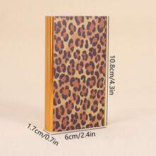 Cabin puff 1pc Vintage Leopard Print Cartoon Graffiti Portable Cigarette Case, Spring Slide Cover Long Storage Box, Personalized Portable Pocket Organizer Small Box, Wonderful Holiday Gift. - One Size Fits All - View 10
