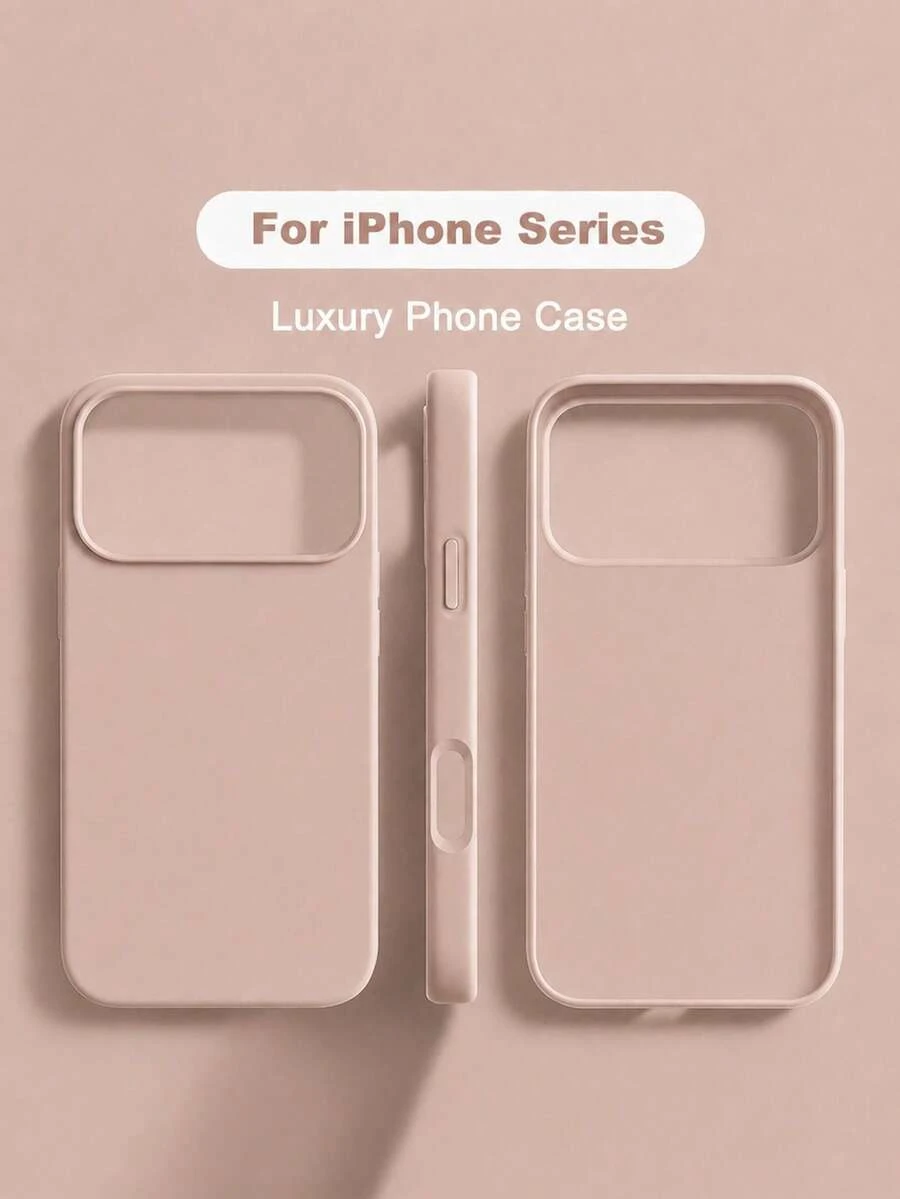 VRNOEI 粉色全包覆柔軟手機殼,相容 iPhone 17、17 Air、17 Pro、17 Pro Max,防摔防刮,相容 iPhone 13、11、12、16 Pro Max、15、14 Plus - 粉色 - 查看 1