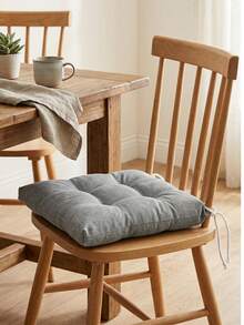 Made In Turkey Cushion 40*40 For Office & Garden & Kitchen Soft With Tie - Beige - View 8