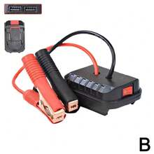 Adaptador mejorado para de carga de herramientas de bricolaje de emergencia, arrancador de batería, encendedor automático, clip de carga para convertidor de batería de litio. - Con USB - Ver 1