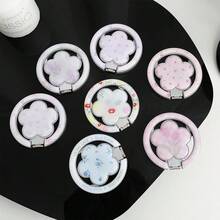 1 Buah Dudukan Ponsel Magnetik MagSafe Motif Bunga Tulip Pita Segar, Dapat Dilipat, Penyangga Adsorpsi, Casing Ponsel Magnetik Universal - MultiWarna - View 2