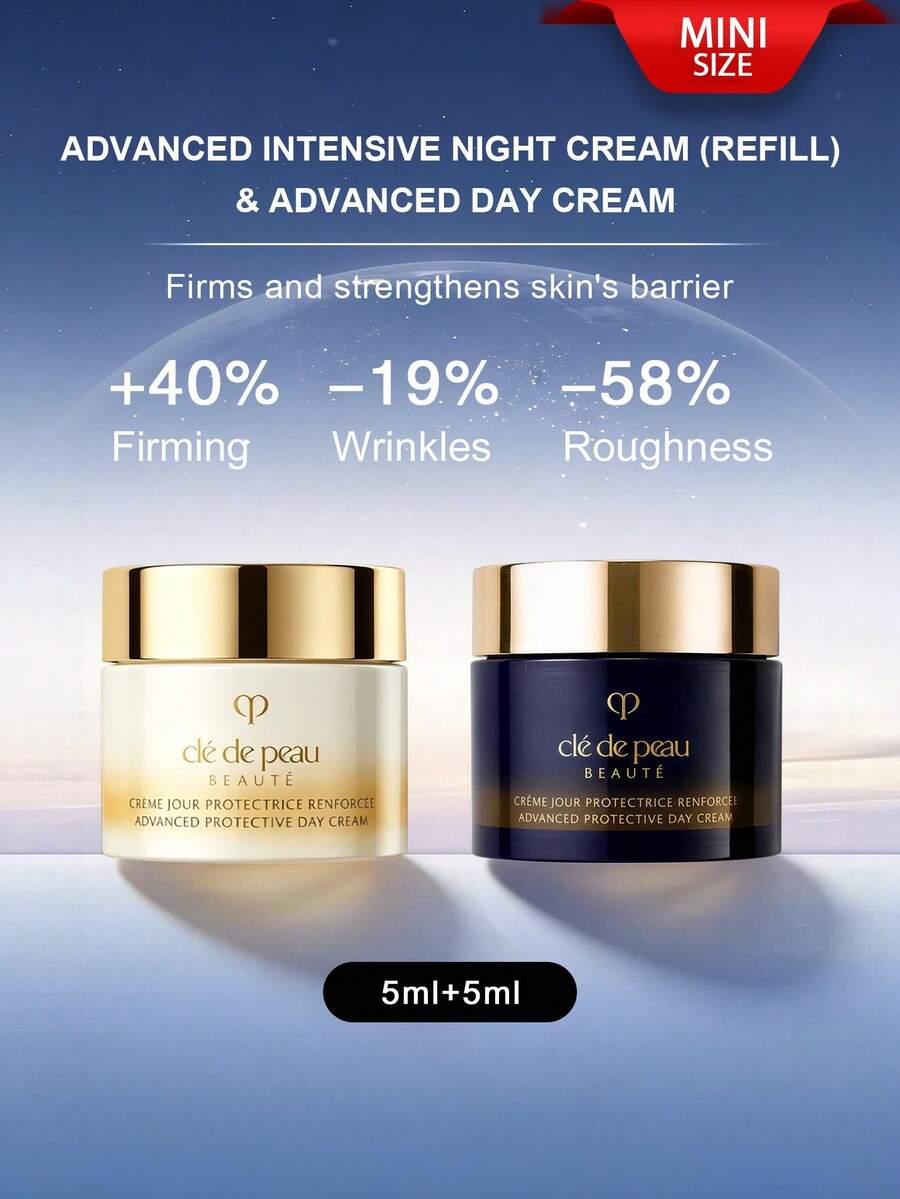 Krim Malam Intensif Tingkat Lanjut CPB (Isi Ulang) + Krim Siang Pelindung Tingkat Lanjut 5mL BERAT BERSIH 17 oz. - Krim Siang+Malam mini - View 1