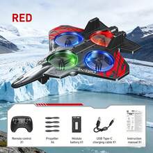 Kids Remote Control Airplanes & Jets - E72 Blue - View 2