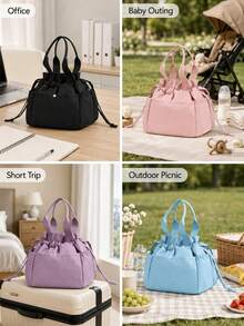 Portable Insulated Lunch Bag, Leak-Proof Crossbody Bento Bag, Suitable For School, With Adjustable Shoulder Strap And Dual Handles, Reusable Thermal/Cooling Bag, Perfect For Back To School, Work, Picnic And Travel - View 7