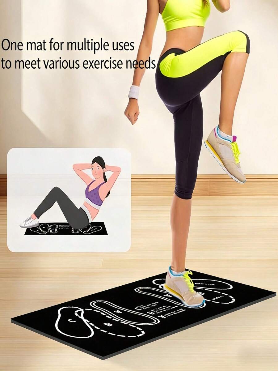 1PC Non-Slip Squat Training Mat, Hip Muscle Butt Lift Training Mat, Squat Assist Training Mat, Kettlebell Weightlifting Squat Mat, Home Fitness Squat Training Mat, Beginner Squat Assist Training Mat, Helps Improve Exercise Efficiency, Non-Slip Wear-Resistant Dirt-Resistant, Soft And Elastic, Easy To Clean And Store, Suitable For Gym Workouts, Home Exercise, Indoor/Outdoor Activities, Also Suitable For Yoga - Multicolor - View 1