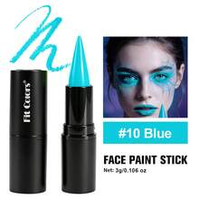 Fit Colors Halloween Colorful Face Paint Lipstick, Stage Cos Makeup Pen, Easy To Apply Body Paint, Suitable For Clown, Cracked And Spider Makeup - MultiWarna - View 15