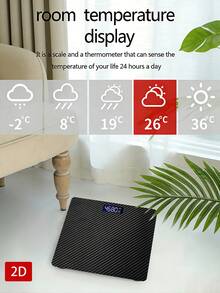 Digital Bathroom Scale - Heavy Duty Body Weight Scale, Max Capacity 396lbs/180kg, KG/LB Display, With Screen, Suitable For Bathroom Use - Multicolor - View 7