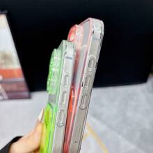 Koolife 1件裝紫色亮片透明卡槽手機殼，適用於 iPhone 11 12 13 14 15 16 17 Pro Max Plus，全方位保護錢包式手機殼，簡約時尚設計，適合青少年女孩 - 紫色 - 查看 4