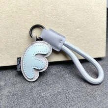 1pc PU Leather 3D 26 Letters Keychain Pendant Ornament, Women's Fashion Bag Backpack Charm With Round Ring Buckle - Suitable For Valentine's Day Gift Or Decoration - Multicolor - View 16