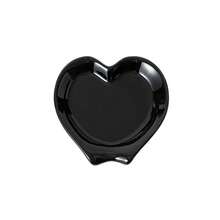 1pc Black/White Cute Heart-Shaped Ceramic Spoon Rest, Cute Coffee Spoon Holder, Porcelain Kitchen Utensil Rack, Suitable For Kitchen Countertop, Stove, Coffee Bar, Dining Table Decor Accessory, Small Teaspoon Holder, Gift - View 6