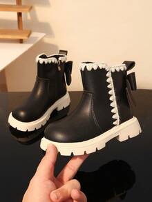 Children's Boots New Style Single Lining Anti-Slip Casual Boots - Black - View 3