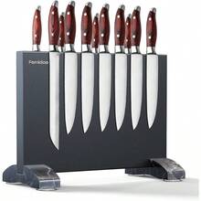 Magnetic Holder Stand, Black Stainless Steel Magnetic Block Without Knives, Powerful Magnet Rack Strip Kitchen Counter - Multicolor - View 1
