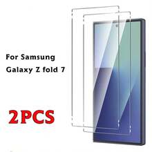 2pcs Outer Screen (Small Screen) Screen Protector Compatible With Samsung Galaxy Z Fold 8 Ultra/ Galaxy Z Flip 7 5G, Galaxy Zfold 7 / Galaxy Zfold 6, High-Quality Foldable Screen Protector, Bubble-Free, High Transparency, HD Effect, Tempered Glass Screen Protector - Clear - View 11