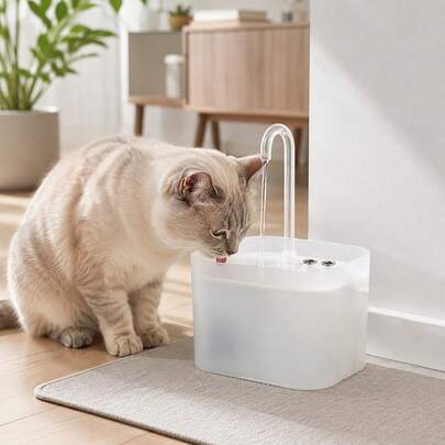 1.5L Automatic Circulating Cat Water Fountain, Flowing Pet Drinking Bowl For Cats And Dogs