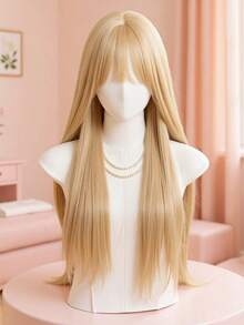 Straight Bangs Hairpiece For Women, Natural Imitation Real Hair Topper, Volumizing And Height-Increasing Seamless Hair Extension Tool - Multicolor - View 11
