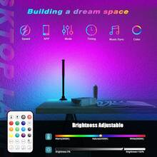 2 buah Lampu Meja Ambient LED IC RGB, Lampu Malam LED Pintar, Dekorasi Rumah, Berbagai Mode Suasana & 16 Juta Warna, 3 Mode Kontrol, Mode Sinkronisasi Musik Dinamis, Cocok Untuk Kamar Tidur, Ruang Bermain Game, Lampu Latar TV, Dekorasi Natal dan Halloween - Lampu Meja LED - View 12