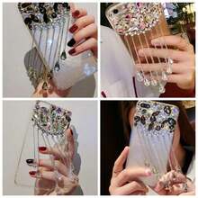Tassel Phone Case Pendant DIY Tassel Charm Phone Case Pendant Decoration Accessories Beauty Rhinestone White Fashion Crystal - White Tassels - View 11